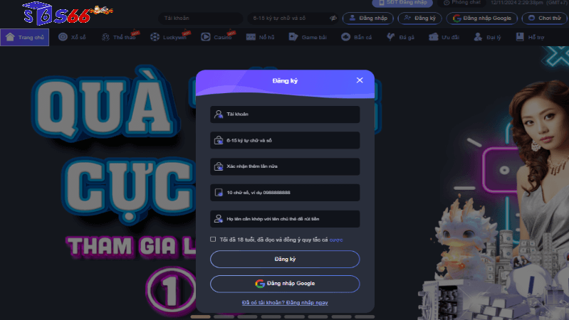 đăng ký s66 để có những trải nghiệm tuyệt vời